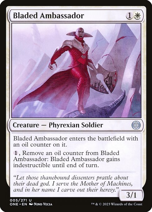 Bladed Ambassador highlighted card art