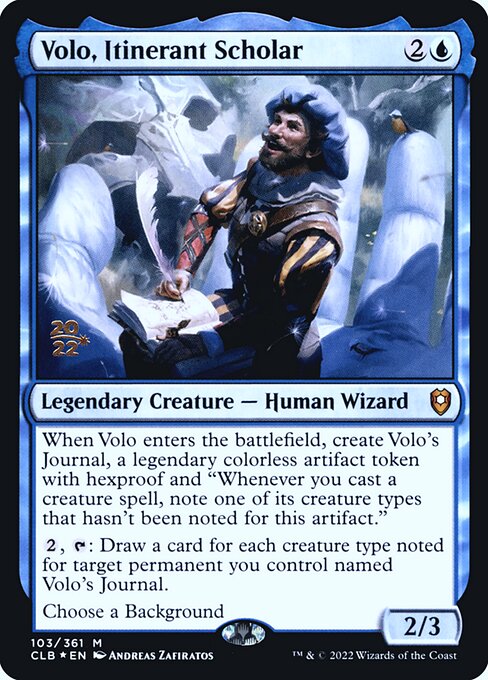 Volo, Itinerant Scholar highlighted card art