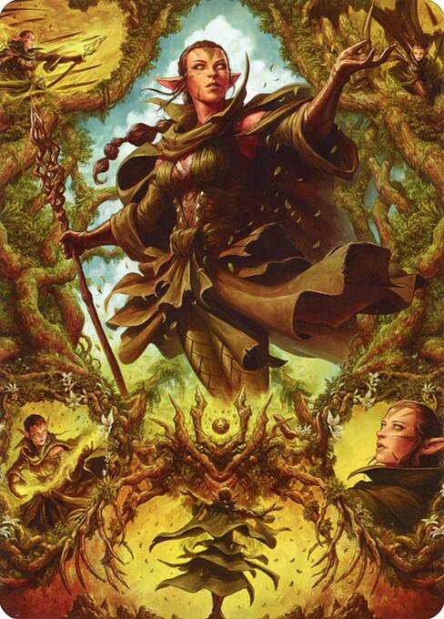 Nissa of Shadowed Boughs // Nissa of Shadowed Boughs highlighted card art