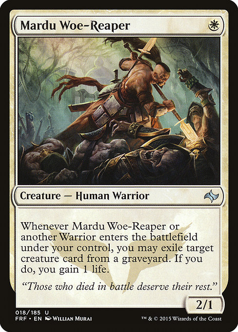 Mardu Woe-Reaper highlighted card art