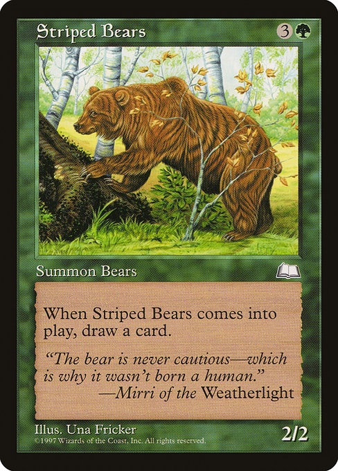 Striped Bears from Weatherlight