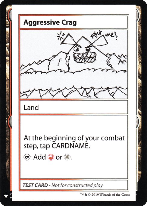 Aggressive Crag from Mystery Booster Playtest Cards 2019