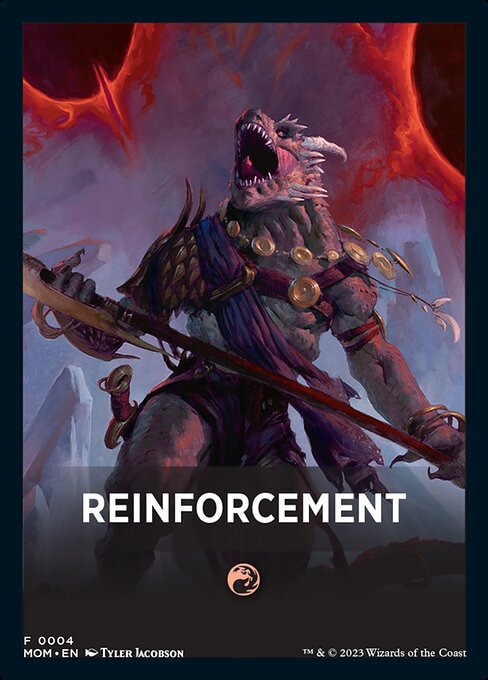 Reinforcement highlighted card art