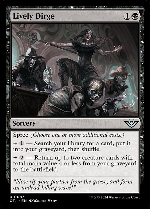 Lively Dirge highlighted card art