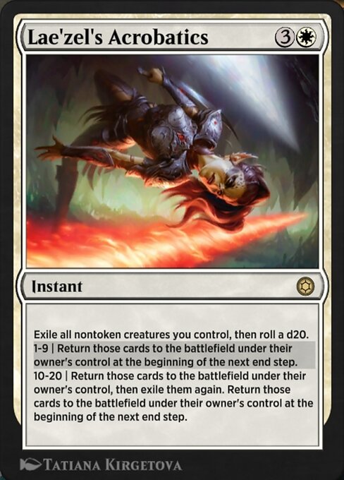 Lae'zel's Acrobatics highlighted card art