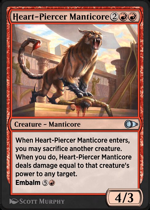 Heart-Piercer Manticore highlighted card art