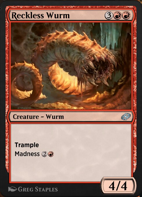 Reckless Wurm highlighted card art