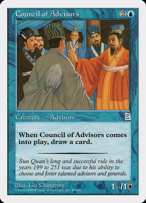 Council of Advisors highlighted card art