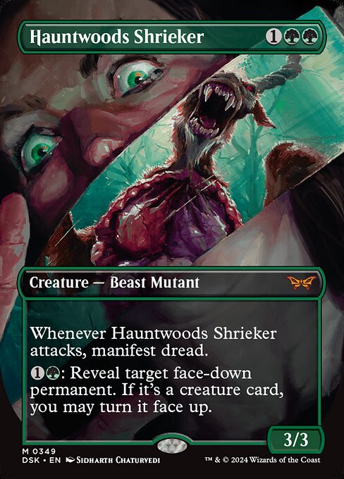 Hauntwoods Shrieker highlighted card art