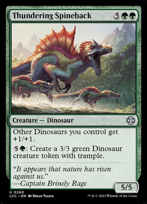 Thundering Spineback from The Lost Caverns of Ixalan Commander