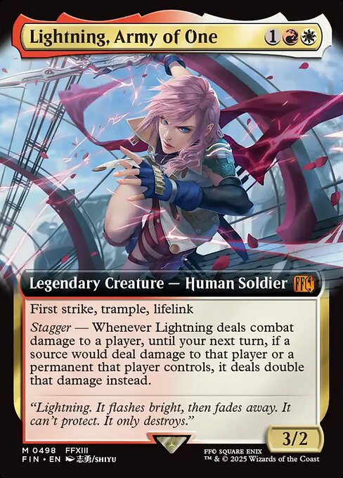 Lightning, Army of One highlighted card art
