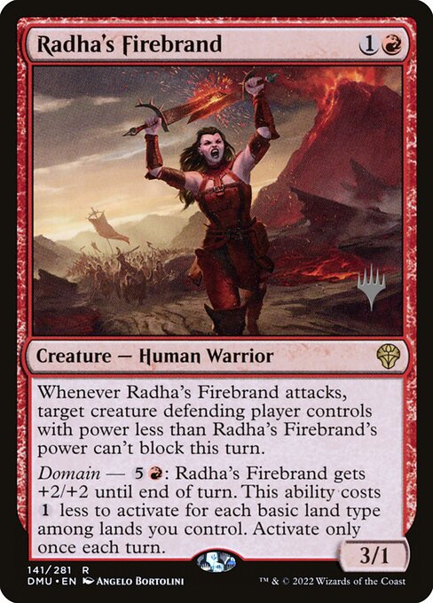 Radha's Firebrand from Dominaria United Promos