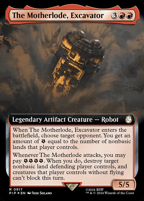 The Motherlode, Excavator highlighted card art