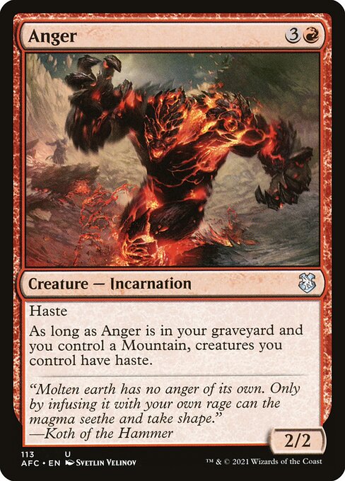 Anger from Forgotten Realms Commander