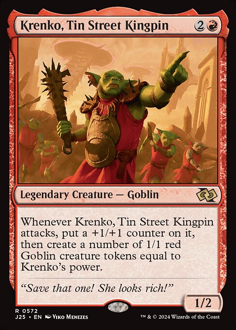 Krenko, Tin Street Kingpin highlighted card art