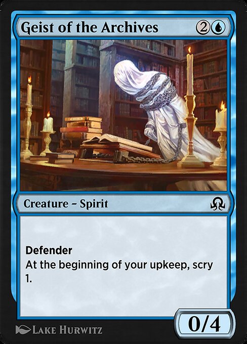 Geist of the Archives highlighted card art