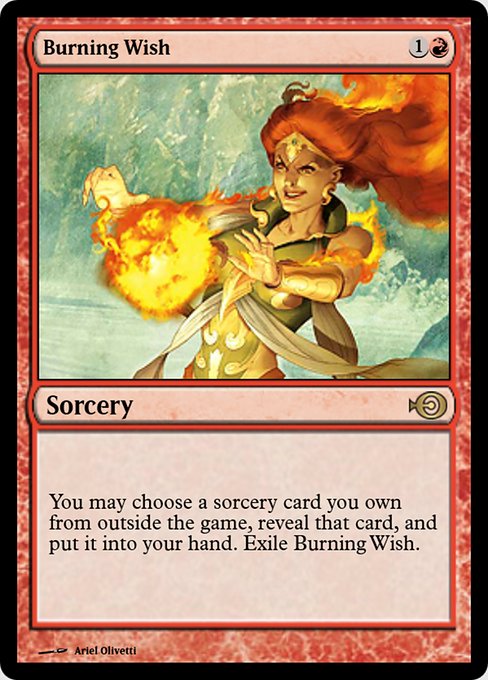 Burning Wish from Magic Online Promos