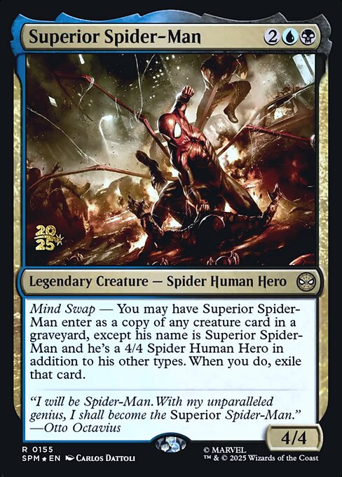 Superior Spider-Man highlighted card art
