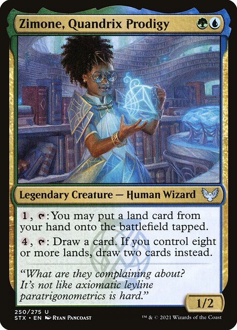 Zimone, Quandrix Prodigy highlighted card art