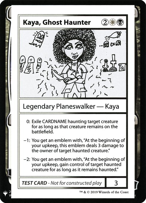 Kaya, Ghost Haunter from Mystery Booster Playtest Cards 2019