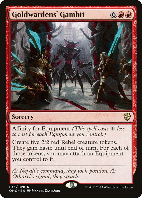 Goldwardens' Gambit highlighted card art