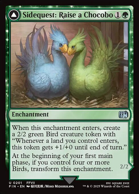 Sidequest: Raise a Chocobo // Black Chocobo from Final Fantasy