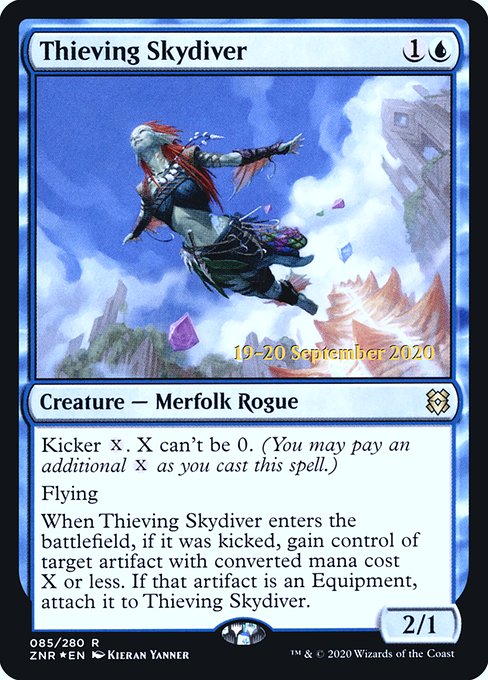 Thieving Skydiver from Zendikar Rising Promos