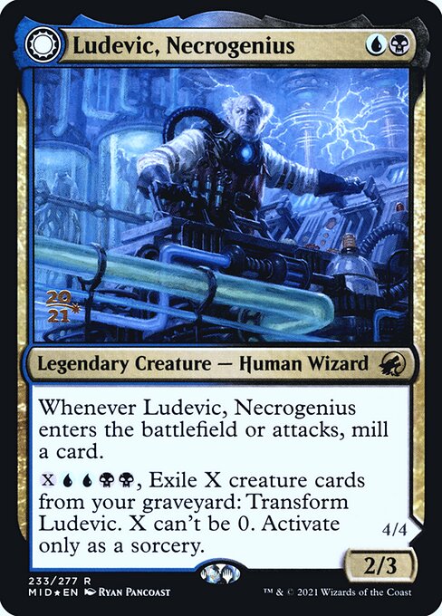 Ludevic, Necrogenius // Olag, Ludevic's Hubris from Innistrad: Midnight Hunt Promos