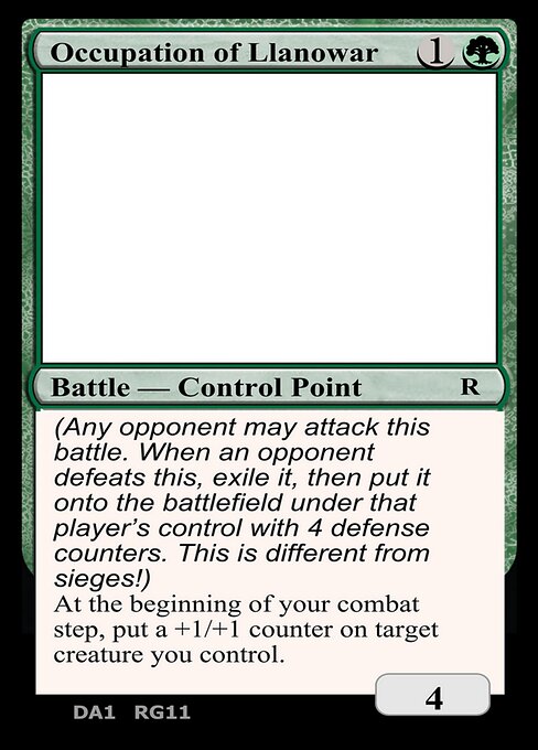 Occupation of Llanowar highlighted card art
