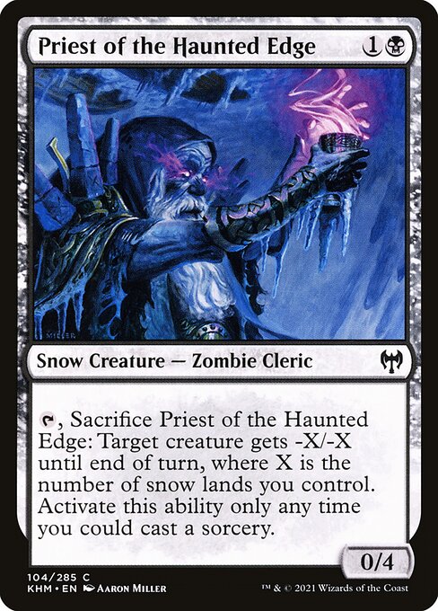 Priest of the Haunted Edge highlighted card art