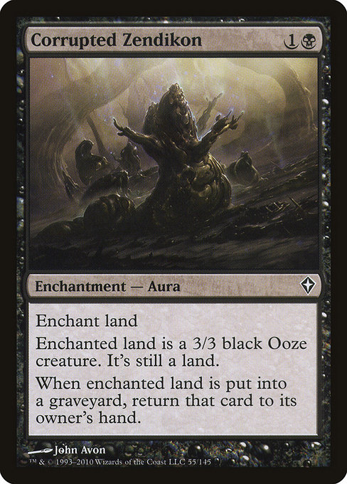 Corrupted Zendikon highlighted card art