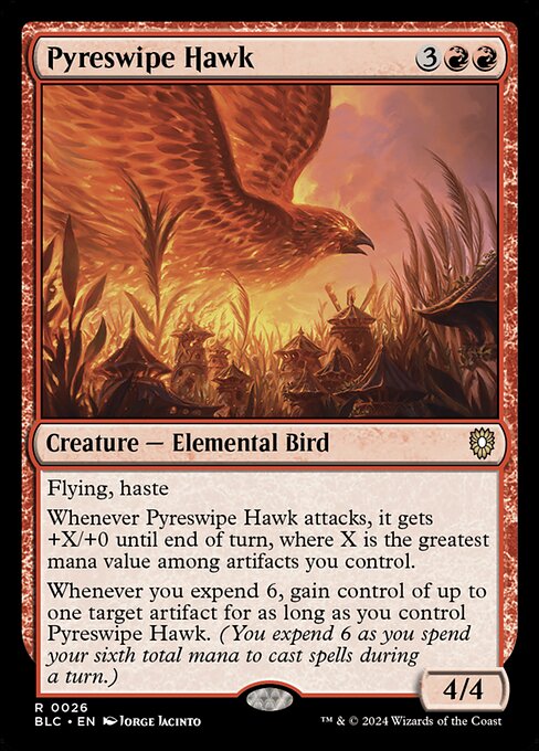Pyreswipe Hawk highlighted card art