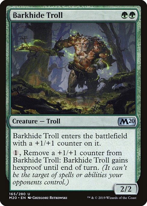 Barkhide Troll highlighted card art
