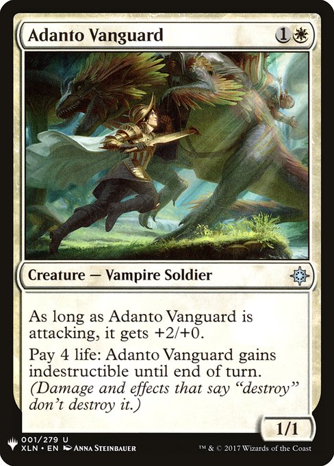 Adanto Vanguard highlighted card art