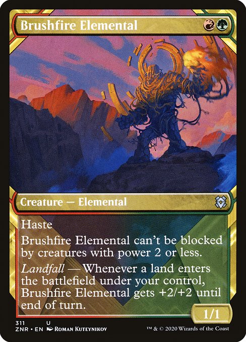 Brushfire Elemental from Zendikar Rising