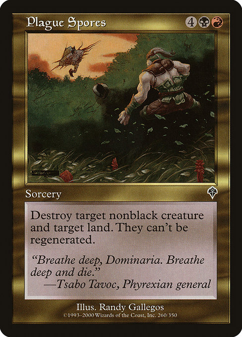 Plague Spores highlighted card art
