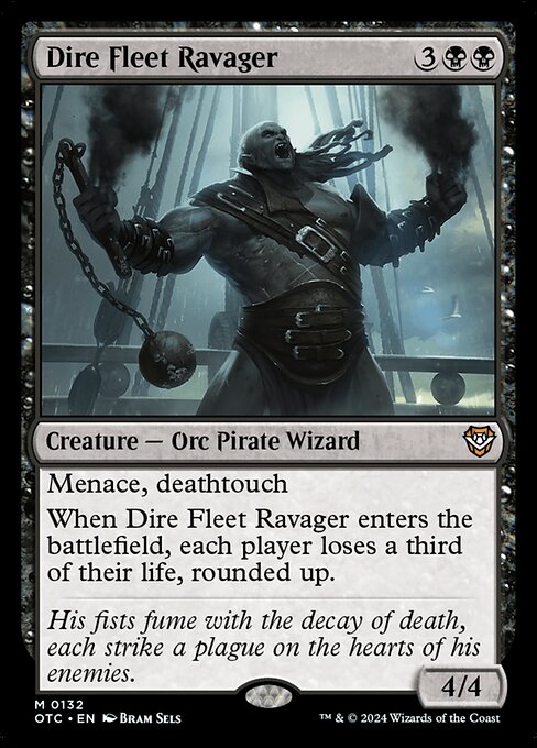 Dire Fleet Ravager highlighted card art