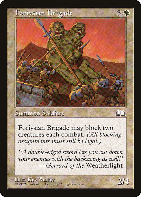 Foriysian Brigade highlighted card art