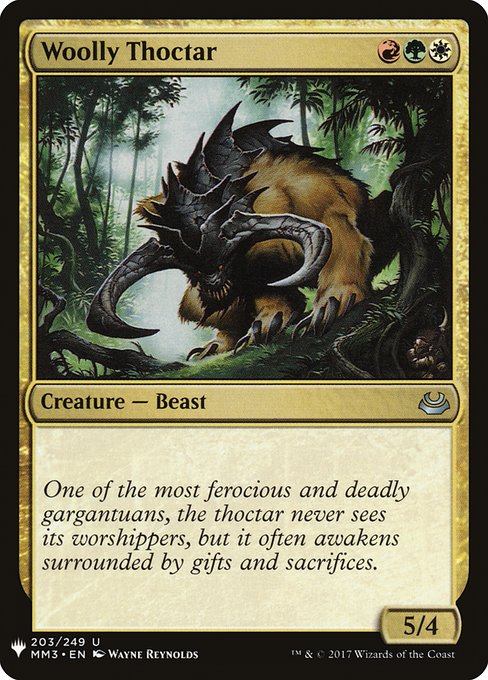 Woolly Thoctar highlighted card art