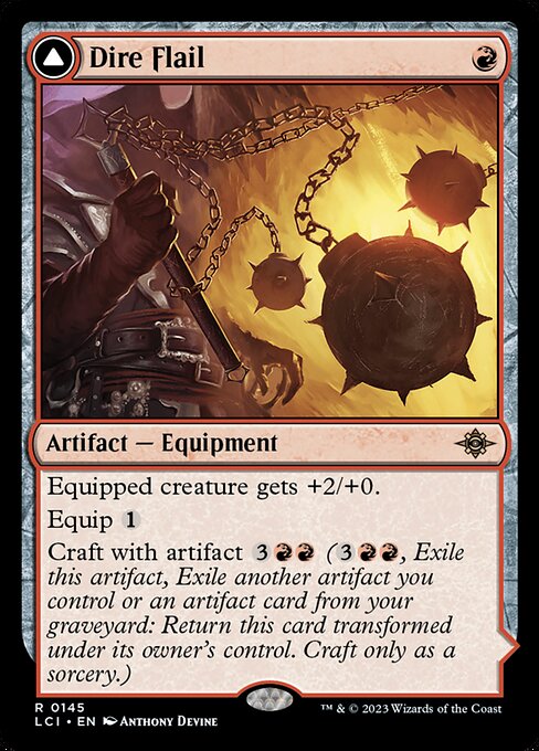 Dire Flail // Dire Blunderbuss from The Lost Caverns of Ixalan