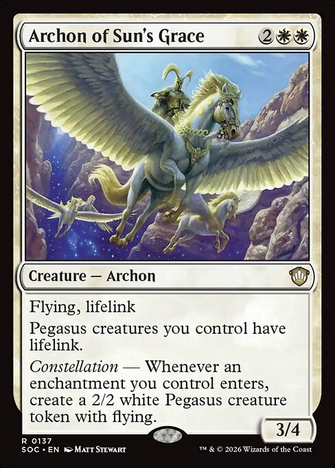 Archon of Sun's Grace from Secrets of Strixhaven Commander