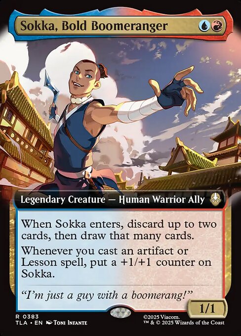 Sokka, Bold Boomeranger highlighted card art