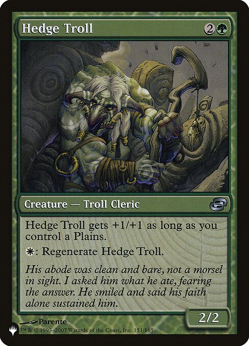 Hedge Troll highlighted card art