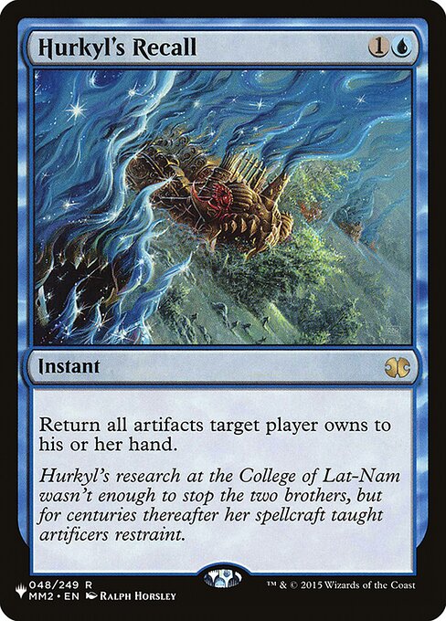 Hurkyl's Recall highlighted card art