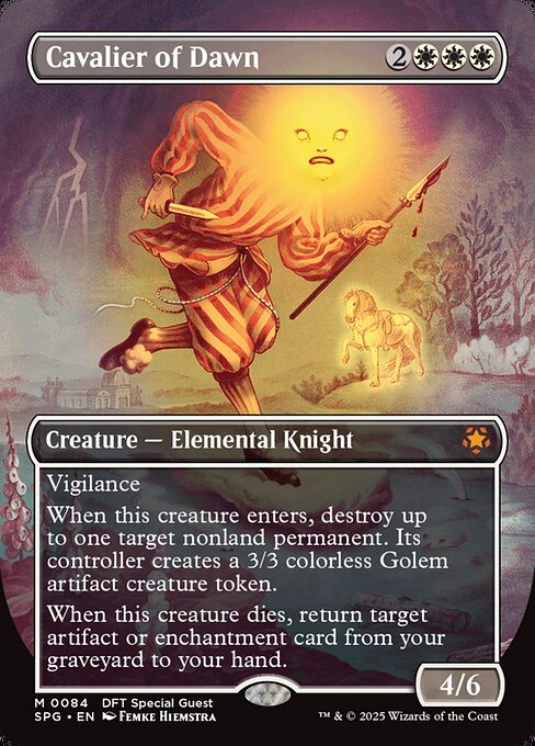 Cavalier of Dawn highlighted card art