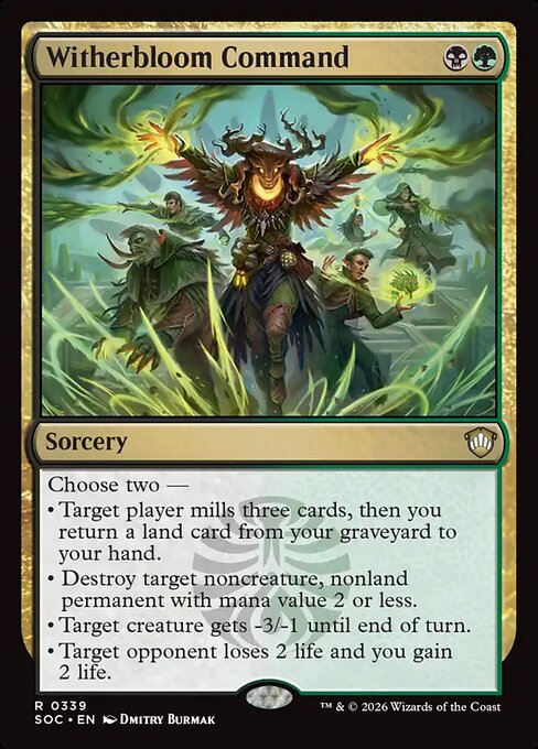 Witherbloom Command from Secrets of Strixhaven Commander