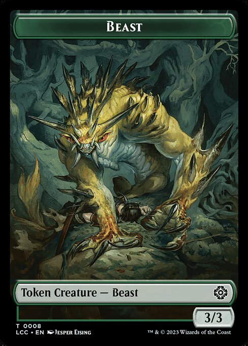 Beast from The Lost Caverns of Ixalan Commander Tokens