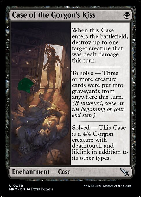 Case of the Gorgon's Kiss highlighted card art