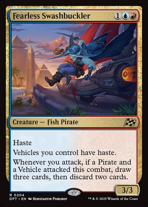 Fearless Swashbuckler highlighted card art