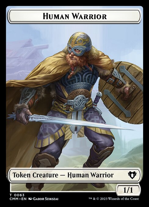 Human Warrior highlighted card art